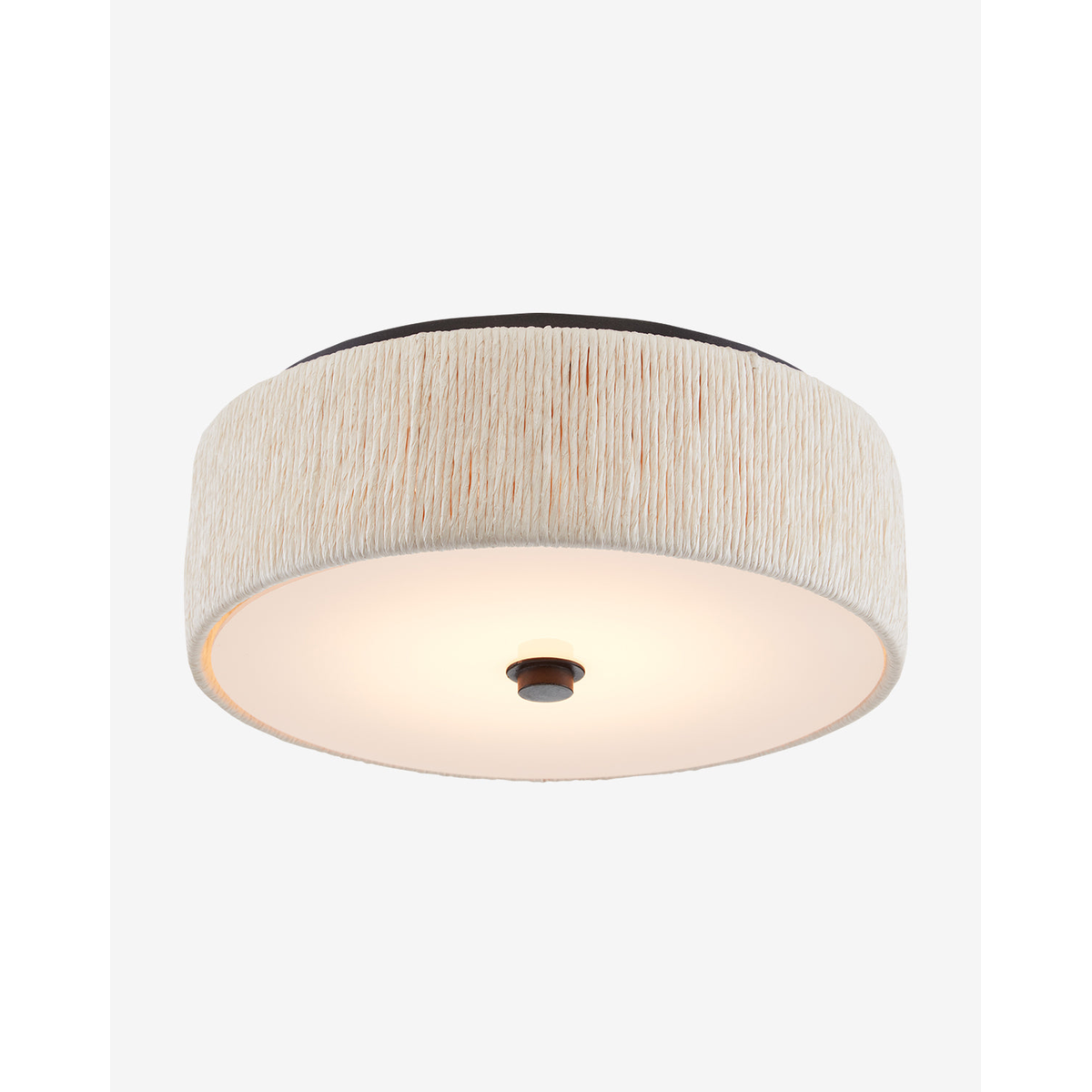 Tyrone Flush Mount — Classic Frosted Glass Ceiling Light with Warm Even Glow – view 4