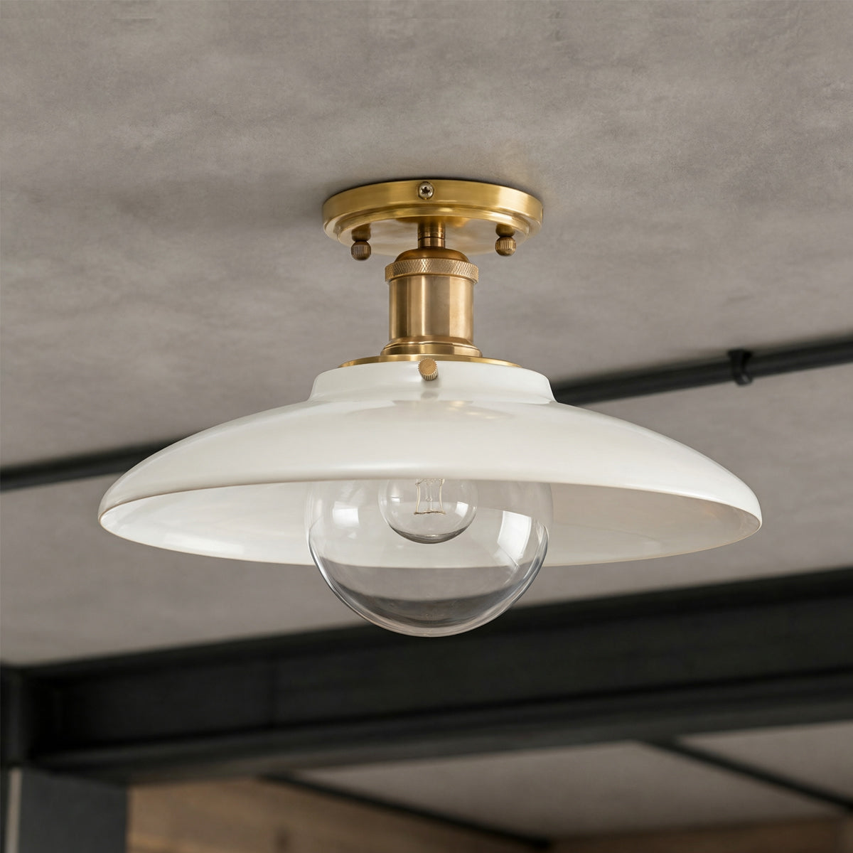 Didier Handcrafted Ceramic Flush Mount Ceiling Fixture
