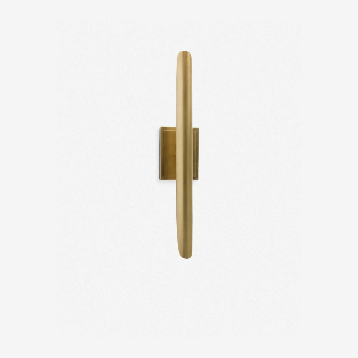 Baton Brass Minimalist 2-Light Wall Sconce — Linear Dual-Arm Wall Light with Warm Clean Glow – view 2