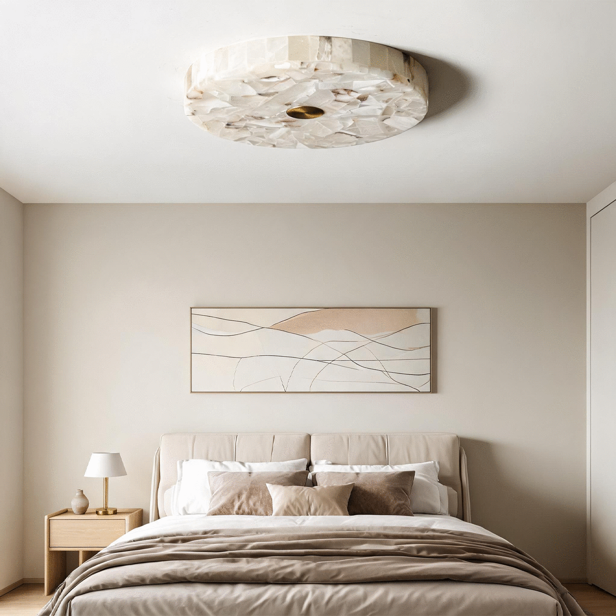 Round Alabaster Flush Mount
Ceiling Light