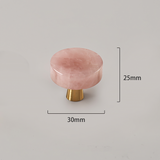 Light Luxury Brass Crystal Single Hole Knob