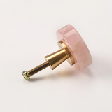 Light Luxury Brass Crystal Single Hole Knob