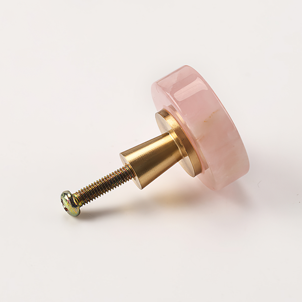 Light Luxury Brass Crystal Single Hole Knob