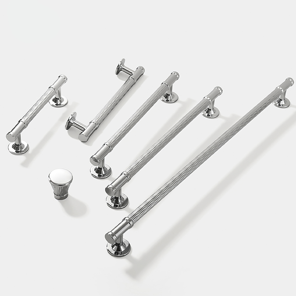 Fashionable Textured Zinc Alloy Cabinet Handles