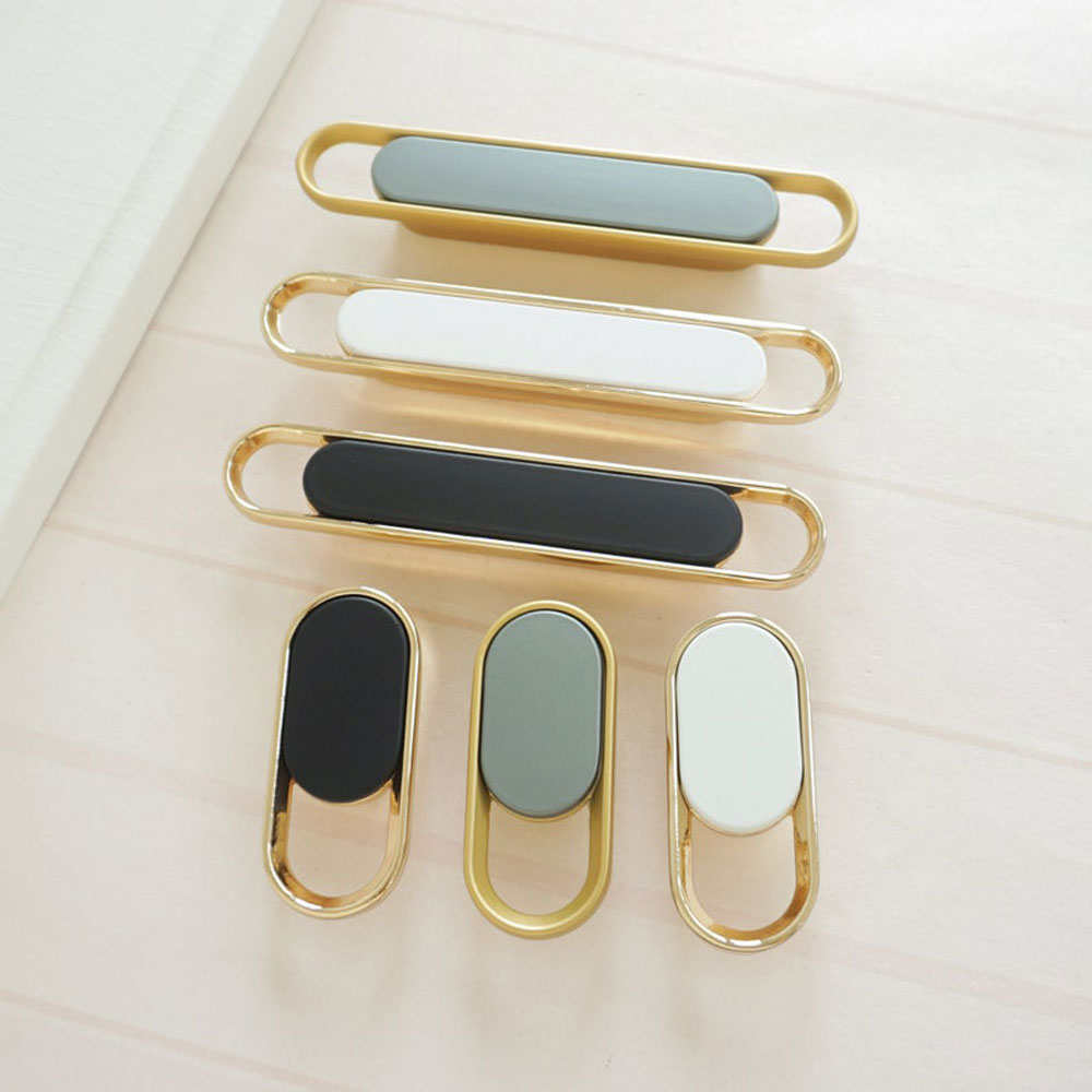 Modern Gold Chrome Kitchen Cabinet Handle and Knobs