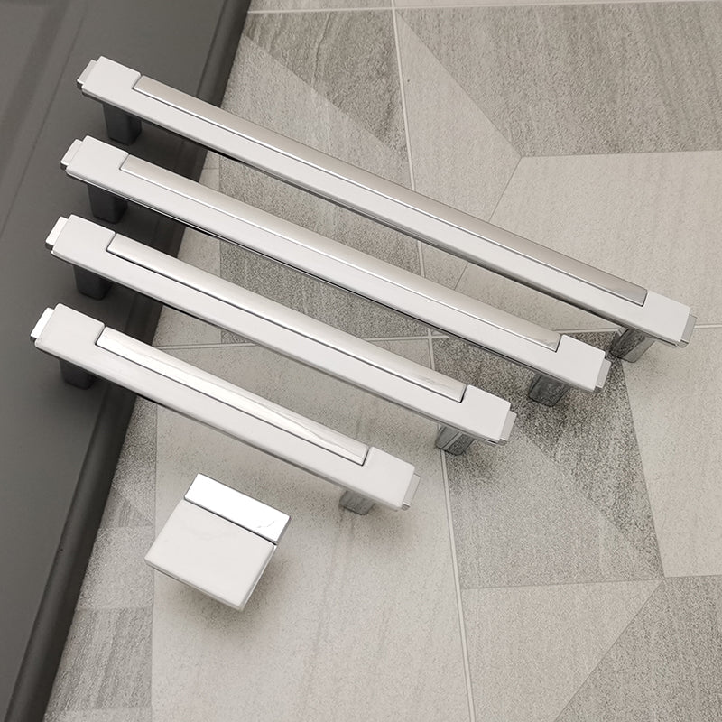 Zinc Alloy Modern Gold Black Chrome Kitchen Handles