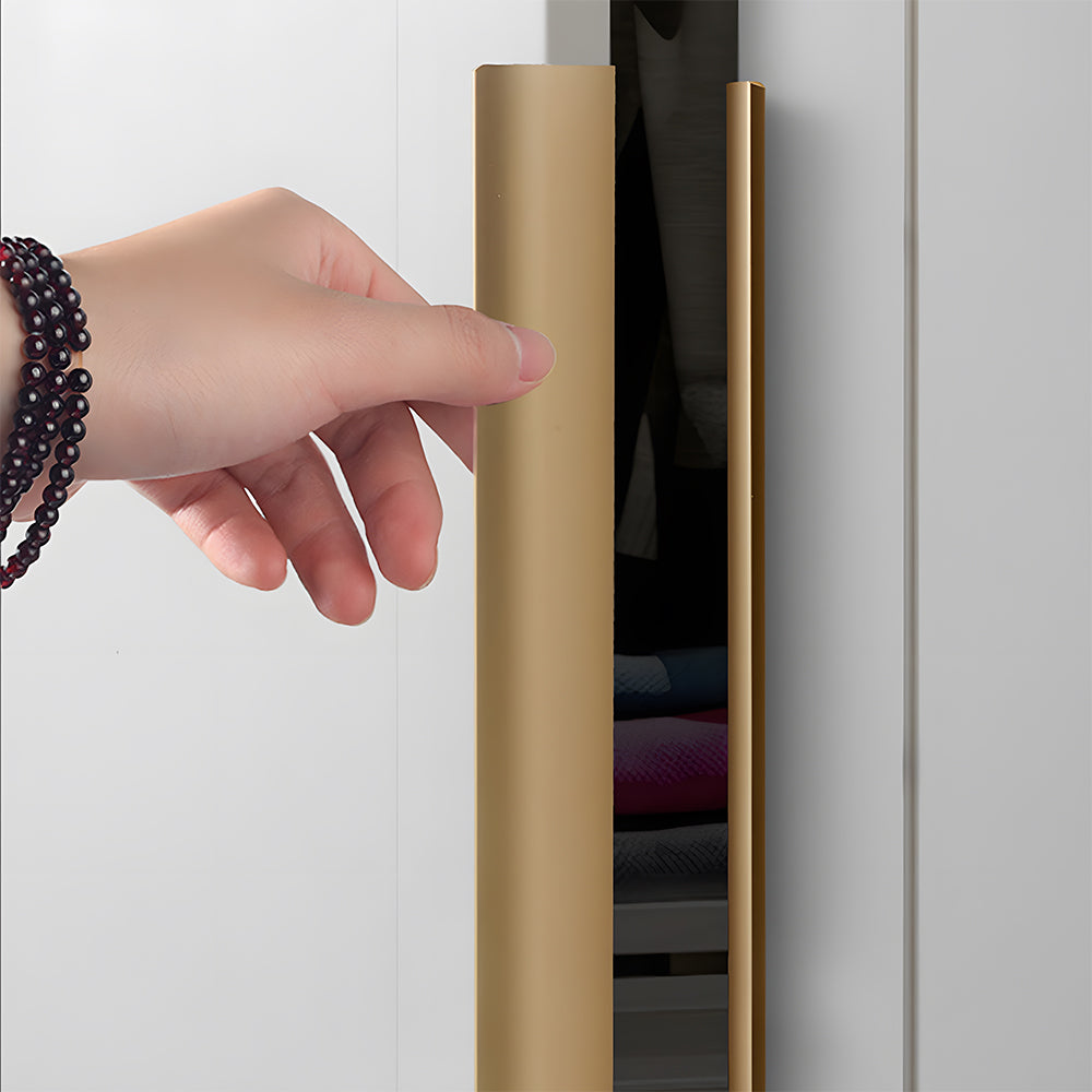 Aluminum Alloy Wardrobe Door Invisible Edge Cabinet Handles