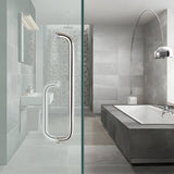Bathroom 304 Stainless Steel Glass Door Handles