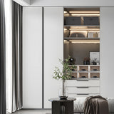 Aluminum Alloy Wardrobe Door Invisible Edge Cabinet Handles