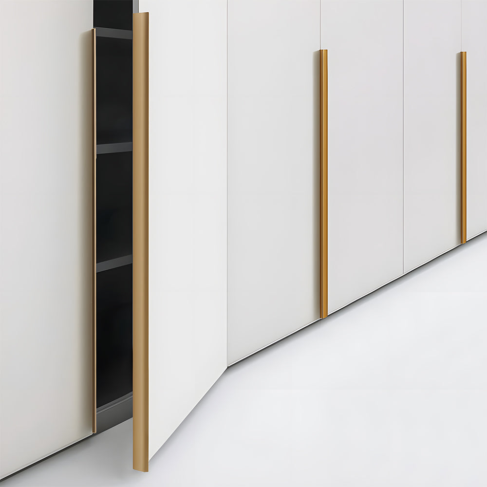 Aluminum Alloy Wardrobe Door Invisible Edge Cabinet Handles