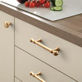 Gold Stylish Pumpkin Head Wardrobe Cabinet Pulls