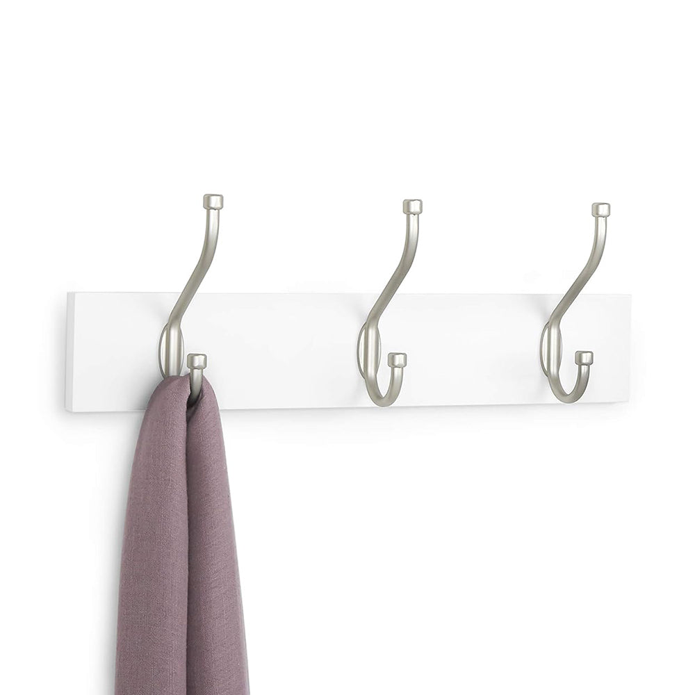 2 Pack Bedroom Entrance Wall Mounted Wooden Base Coat hook