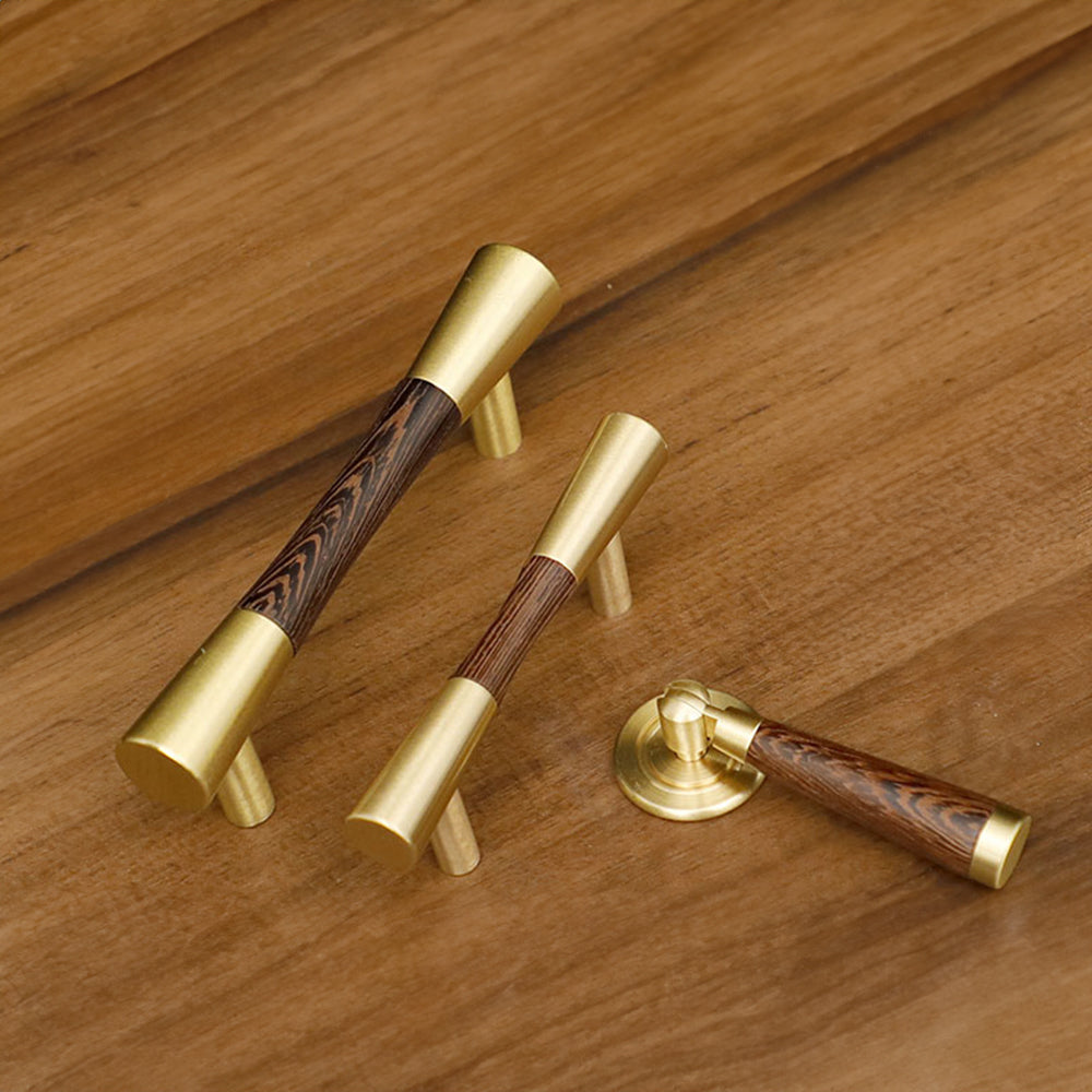 Classical Pure Copper Wood Cabinet Handles
