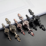 Drawer Pulls Handles Cabinet Door Handle With Plate Flower