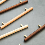 Universal Wooden Door Handles for Drawers Cupboards Kitchen Cabinets