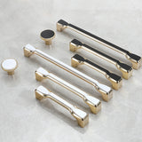 Simple Gold Solid Cabinet Handle Round Corner Pull