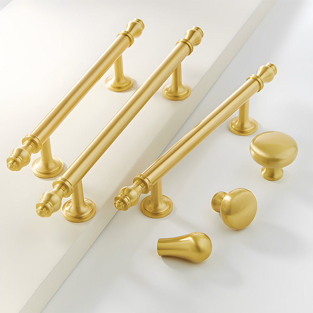 Simple and Luxurious Gold Solid Drawer Handle