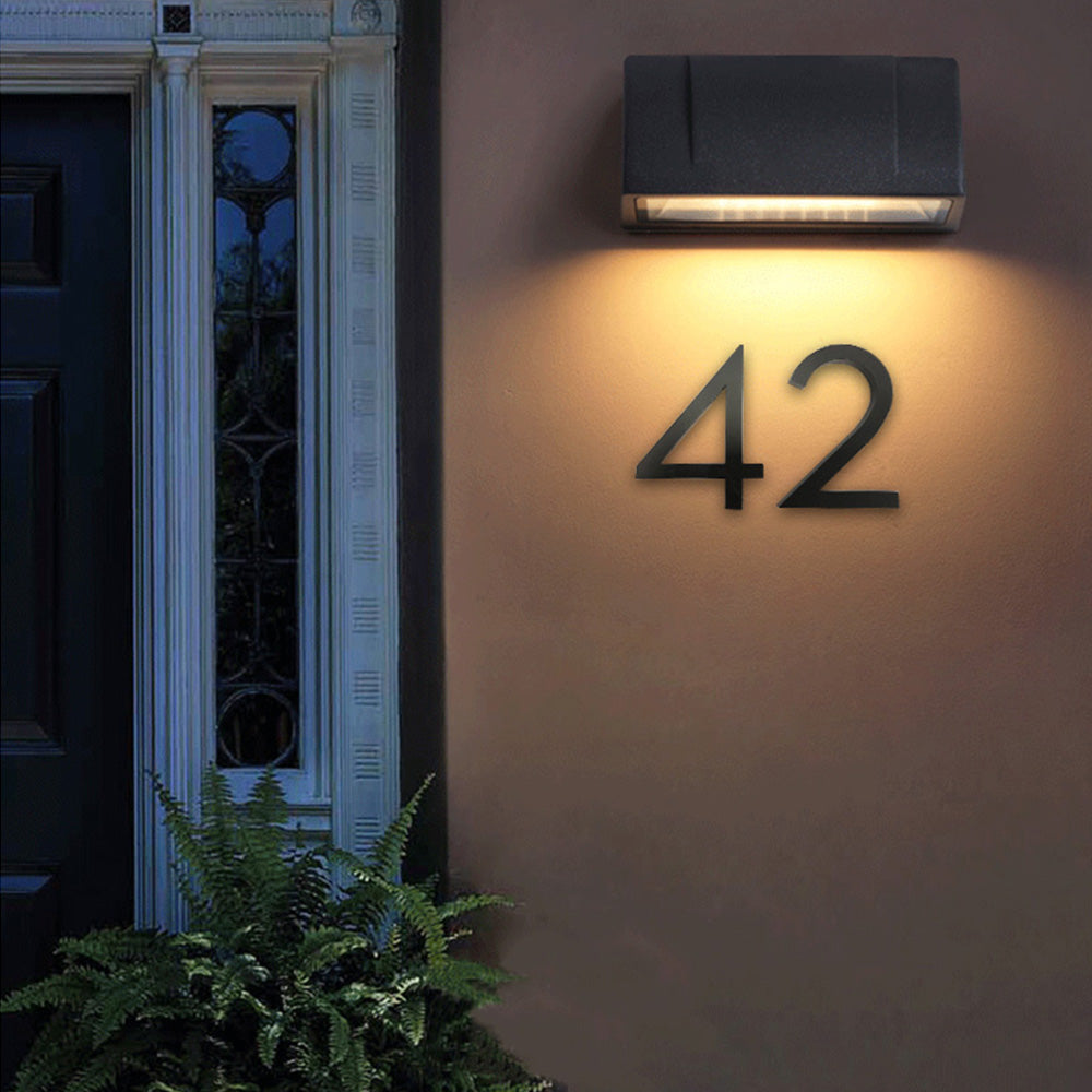 6 Inch Modern Simple Aluminum House Numbers