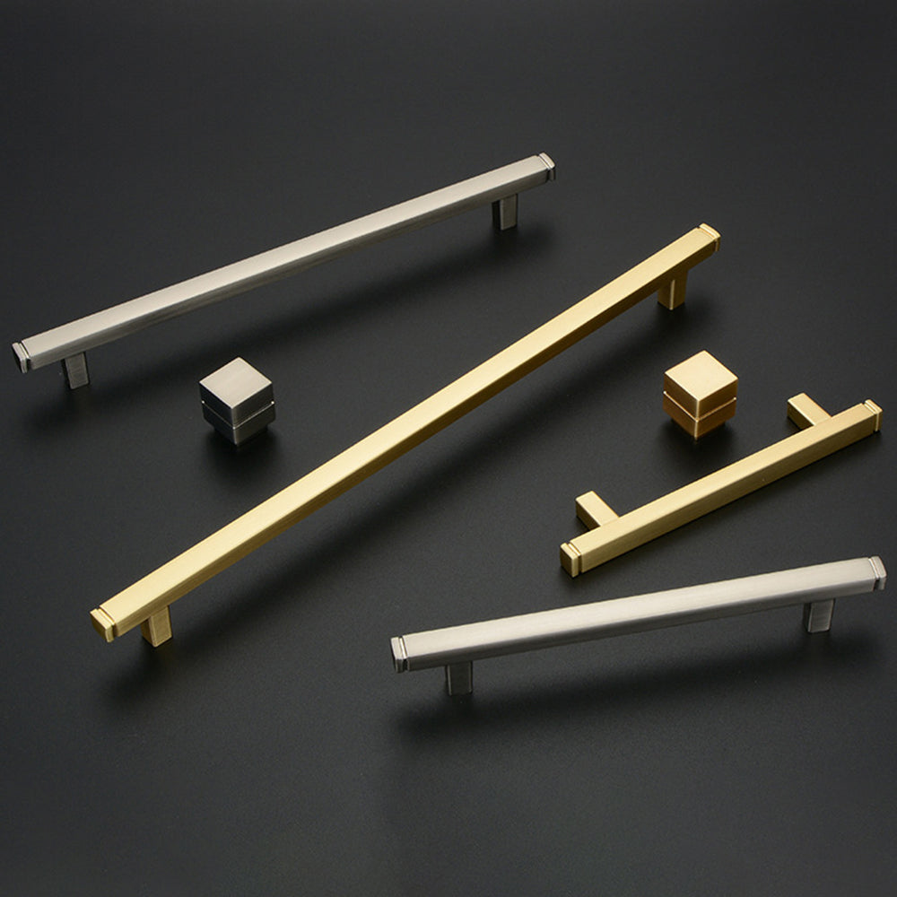Modern Minimalist Square Brushed Handles