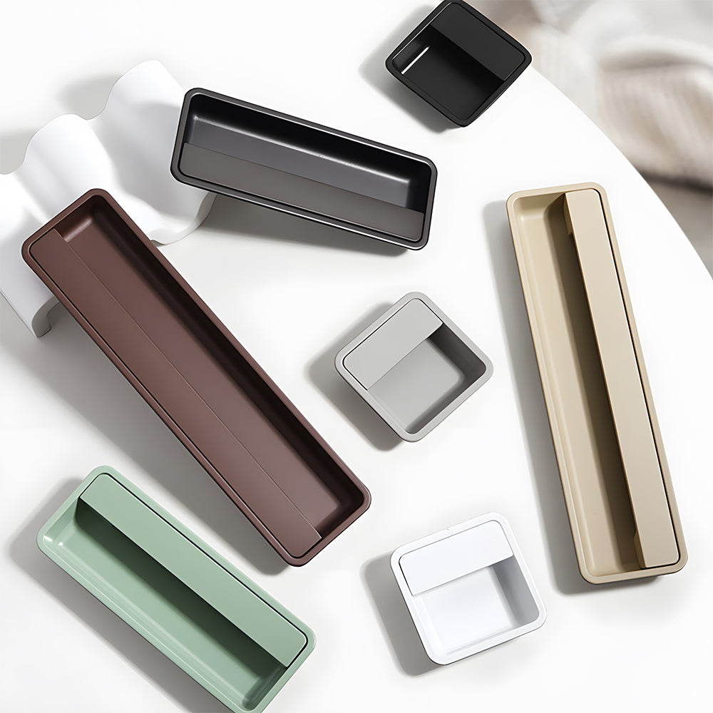 Modern Multi-color Recessed Grooved Handle