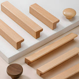 Natural Wood Lucky 7 Cabinet Handles