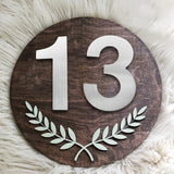 6 Inch Modern Stainless Steel Silver House Numbers