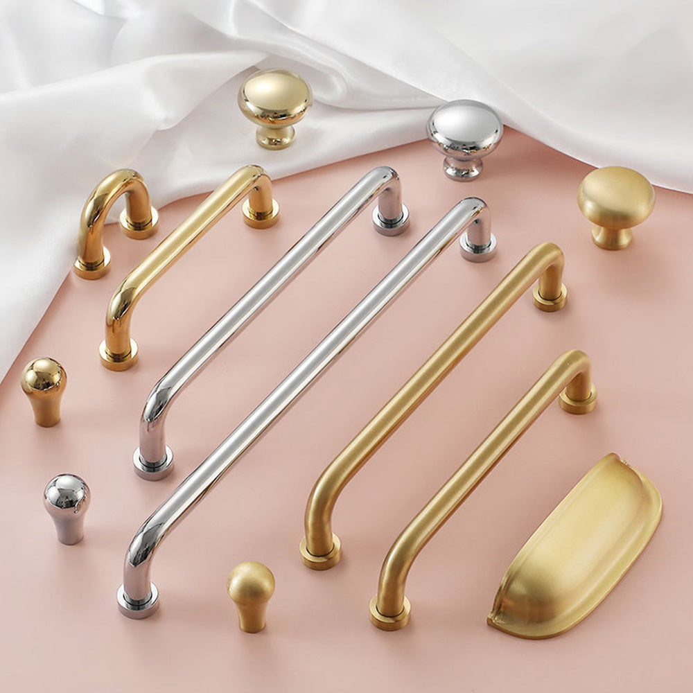 Luxurious Nordic Brass Cabinet Drawer Handles