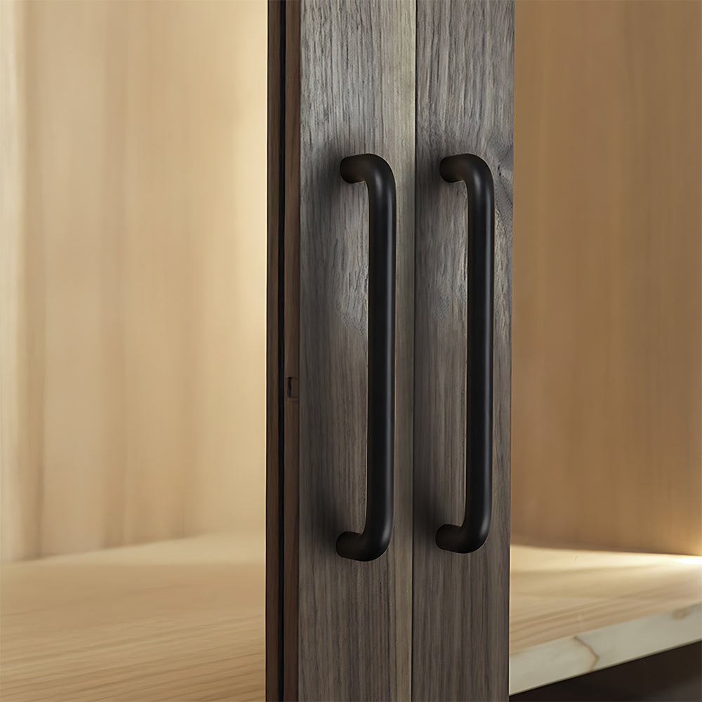 Simple Aluminum Alloy Rounded Arc Cabinet Handle