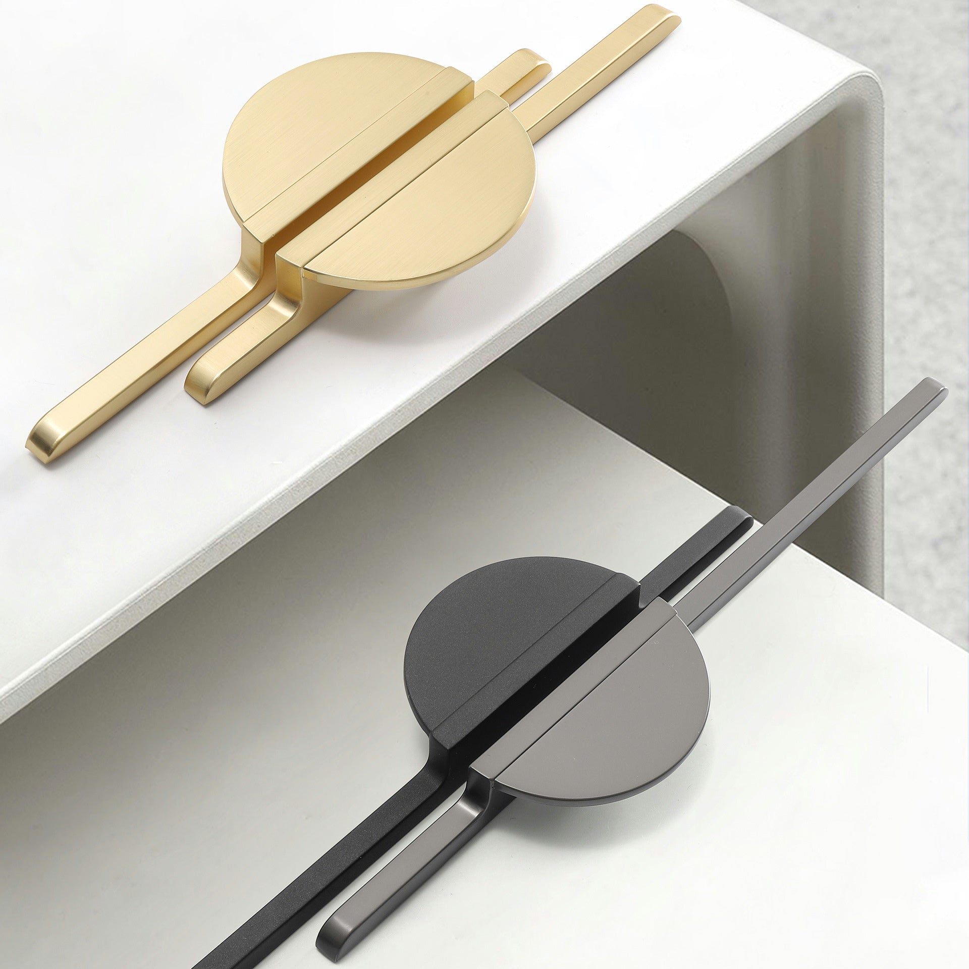 Zinc Alloy Unique SemiCircle Drawer Pulls