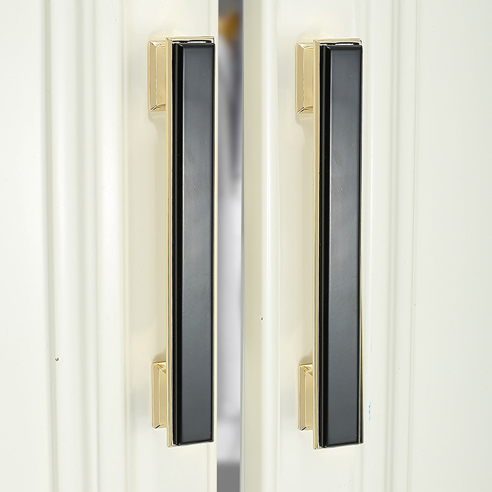 Modern Black Gold  Wardrobe Cabinet Pulls