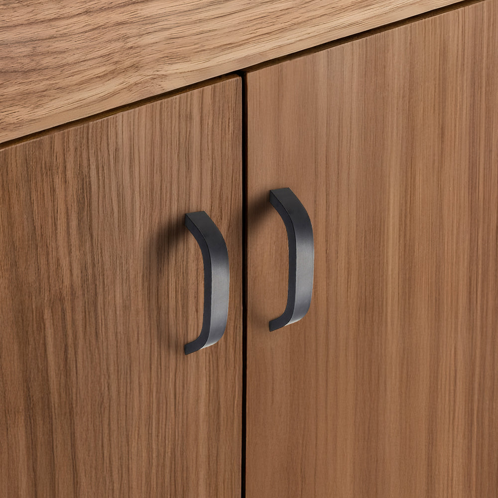 Sleek Curved Aluminum Alloy Cabinet Drawer Handles