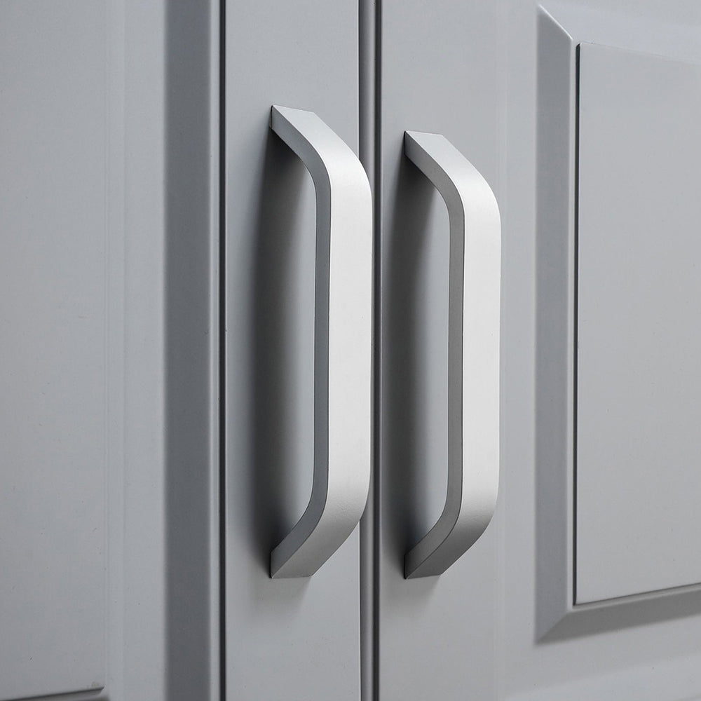 Sleek Curved Aluminum Alloy Cabinet Drawer Handles