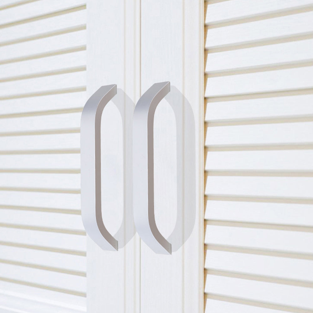 Sleek Curved Aluminum Alloy Cabinet Drawer Handles