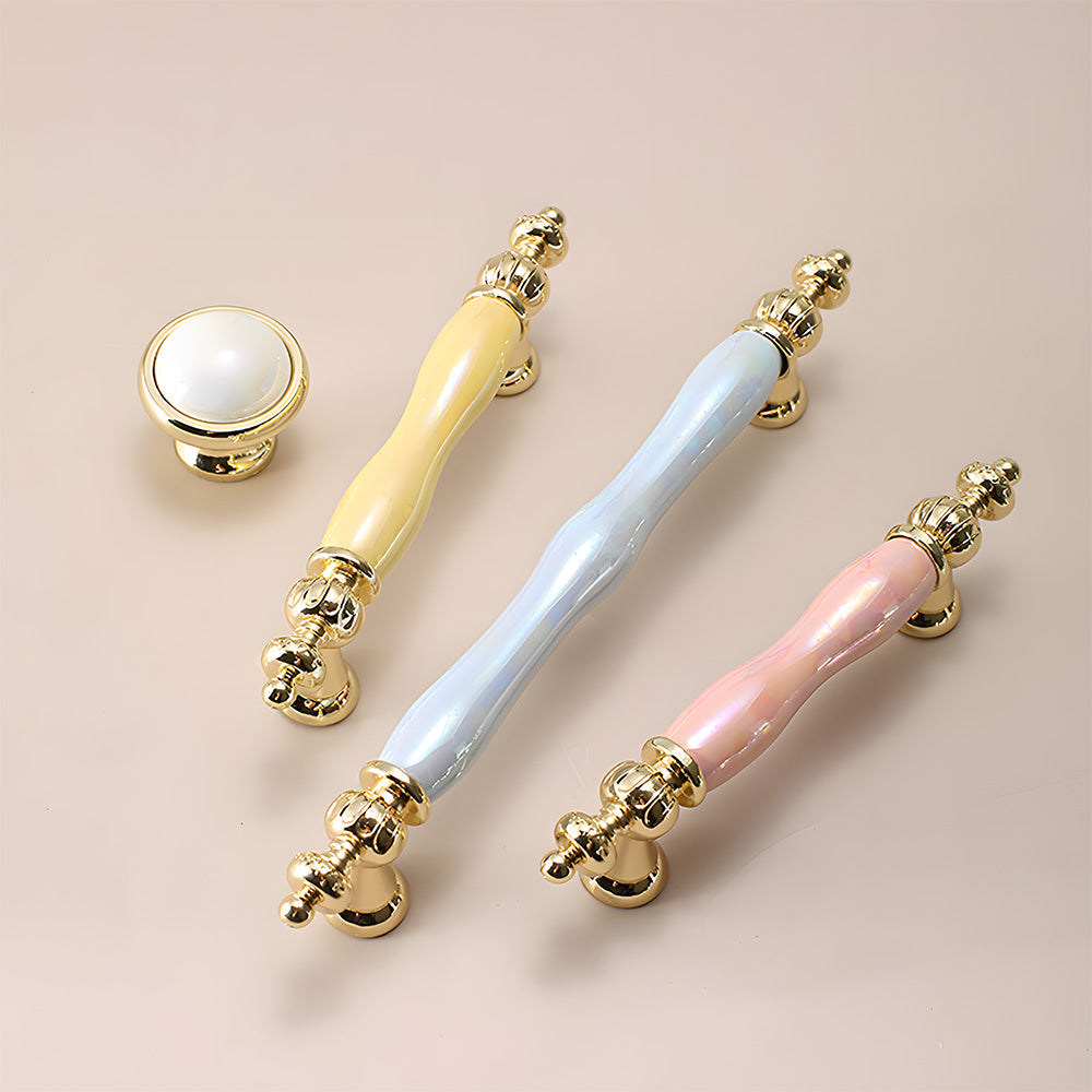 Luxury Colorful Ceramic Cabinet Wardrobe Handle