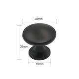 Black Round Cabinet Knobs for Kitchen