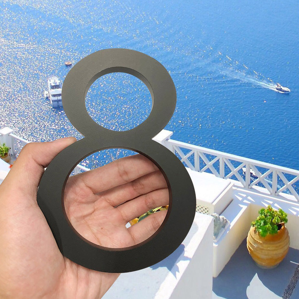 6 Inch Modern Simple Aluminum House Numbers