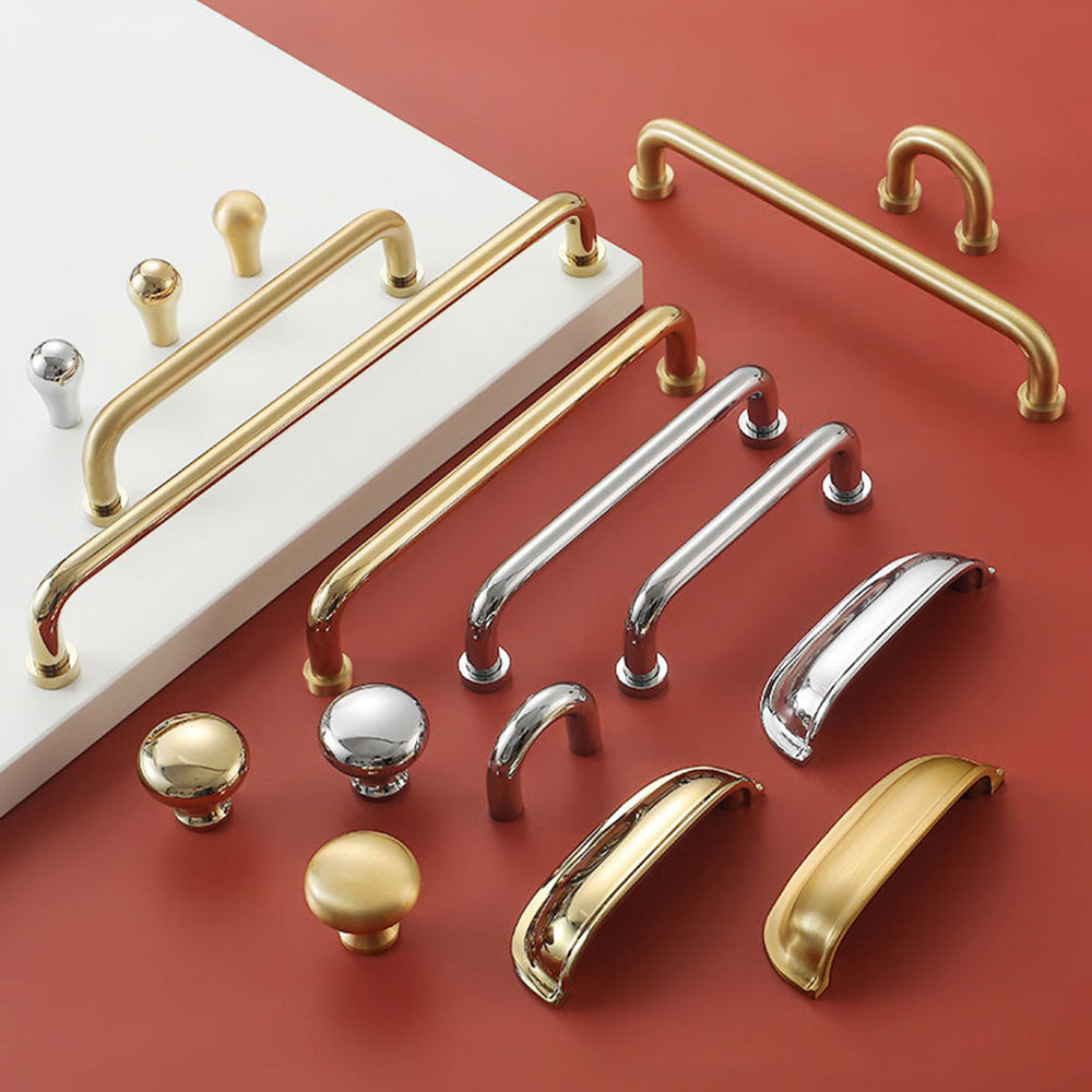 Luxurious Nordic Brass Cabinet Drawer Handles