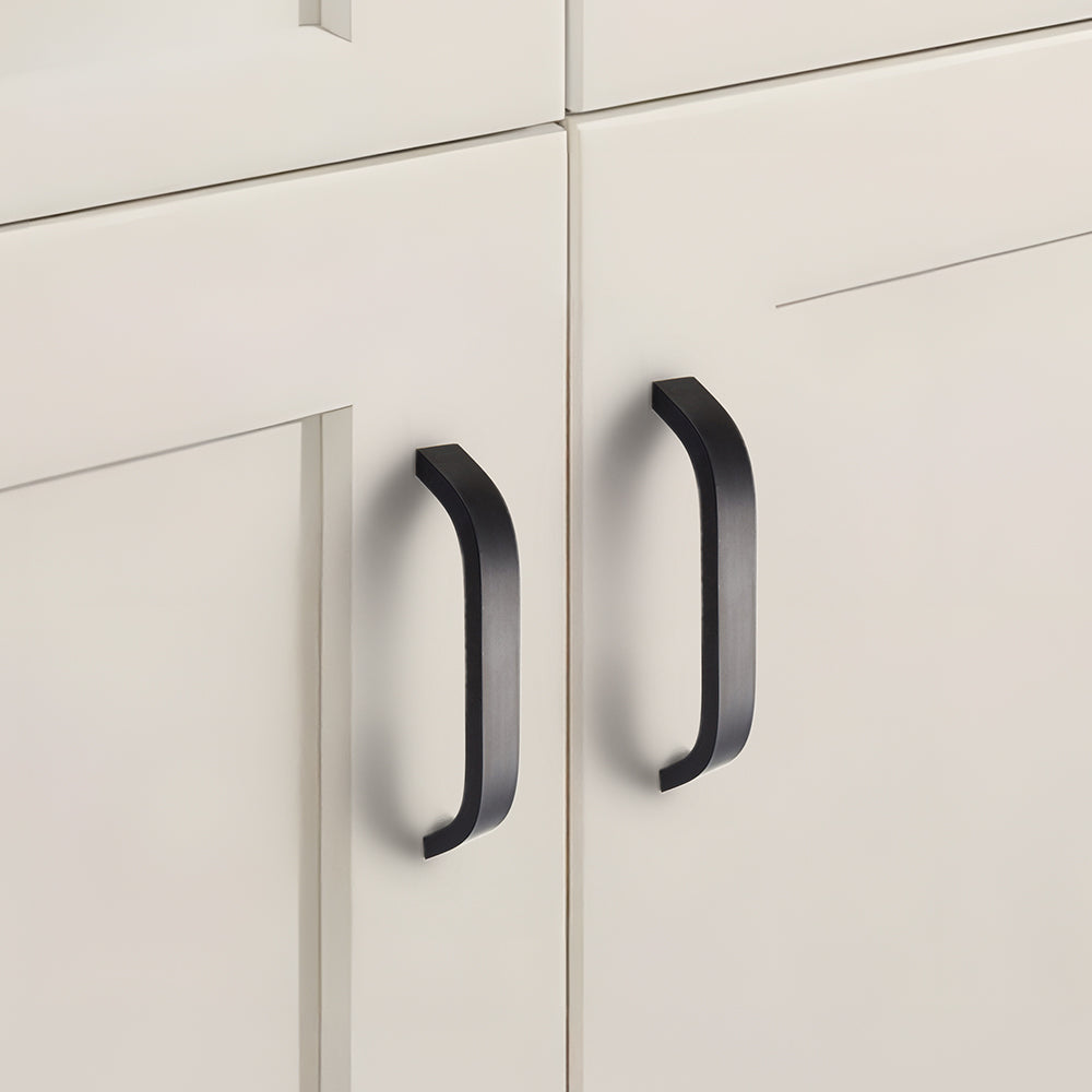 Sleek Curved Aluminum Alloy Cabinet Drawer Handles