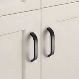 Sleek Curved Aluminum Alloy Cabinet Drawer Handles