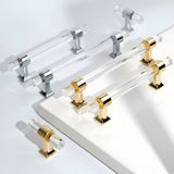 Modern Transparent Acrylic Wardrobe Door Handle