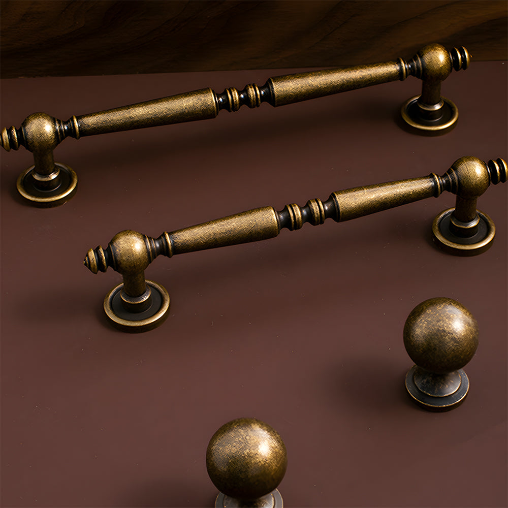 Vintage Simple Solid Brass Cabinet Pulls