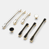 Simple Gold Solid Cabinet Handle Round Corner Pull