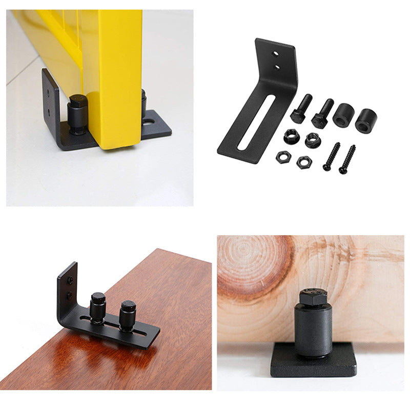 Ball Bearings Design Barn Door Floor Guide Stay Roller Sliding Adjustable Unique Guide Flush with Floor Durable Steel Frame