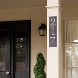 4 Inch Modern Zinc Alloy Silver House Number Signs