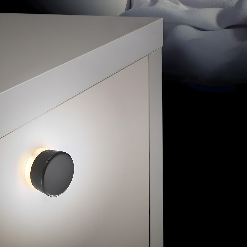 Unique Round Touch Glow Wardrobe Cabinet Drawer Knob