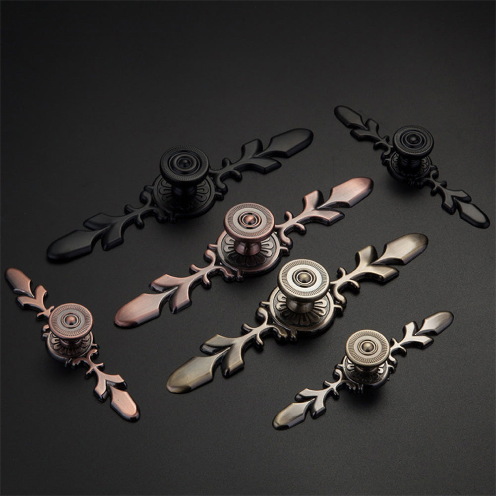 Drawer Pulls Handles Cabinet Door Handle With Plate Flower