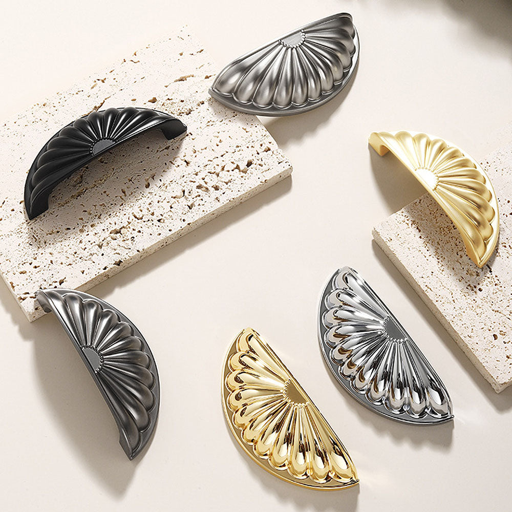3 Inch Antique Shell Cabinet Cup Pulls