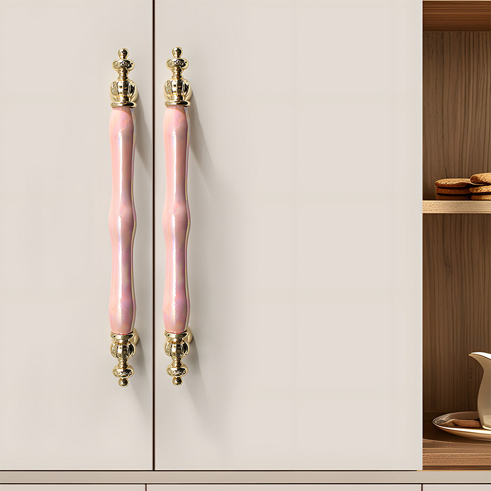Luxury Colorful Ceramic Cabinet Wardrobe Handle