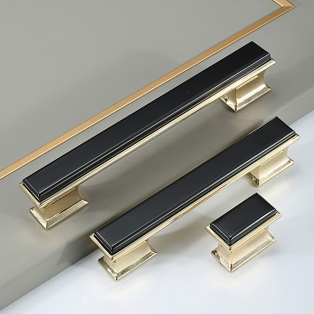 Modern Black Gold  Wardrobe Cabinet Pulls