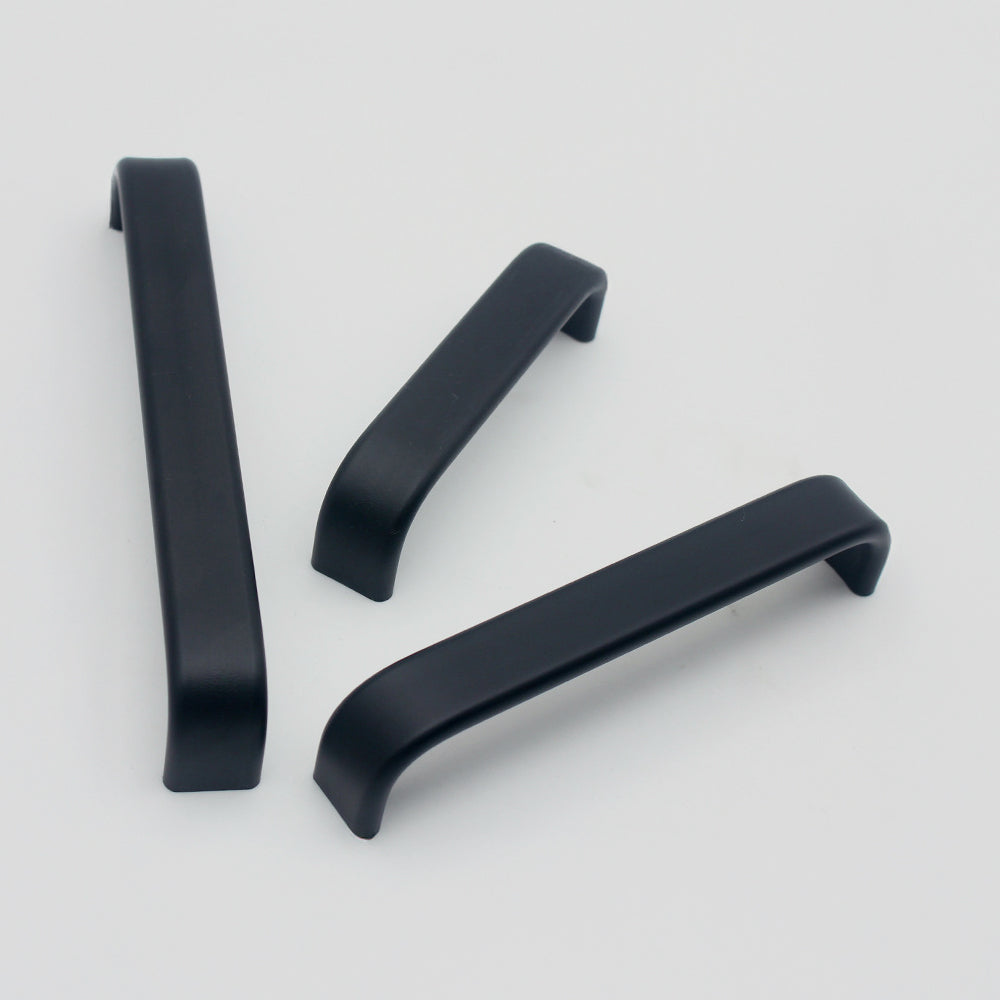 Contemporary Black Aluminum Alloy Kitchen Cabinet Handles